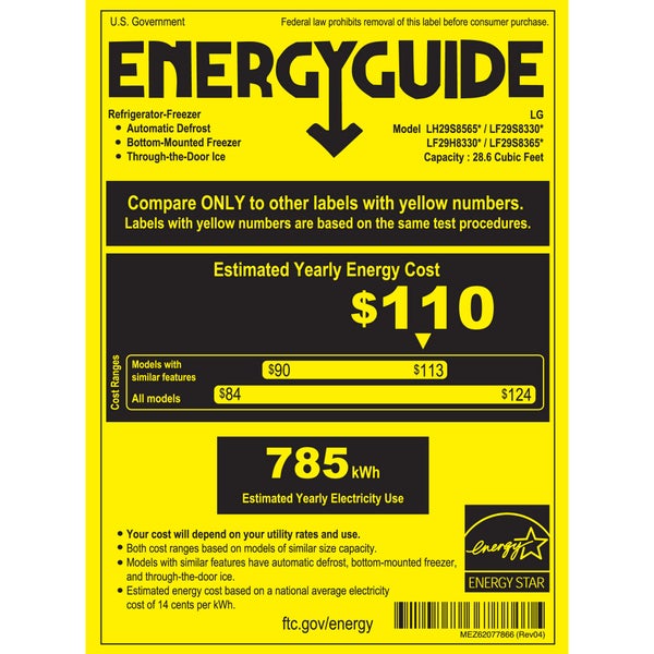 LG 29 cu ft MAX InstaView 4-Door Refrigerator with Full-Convert